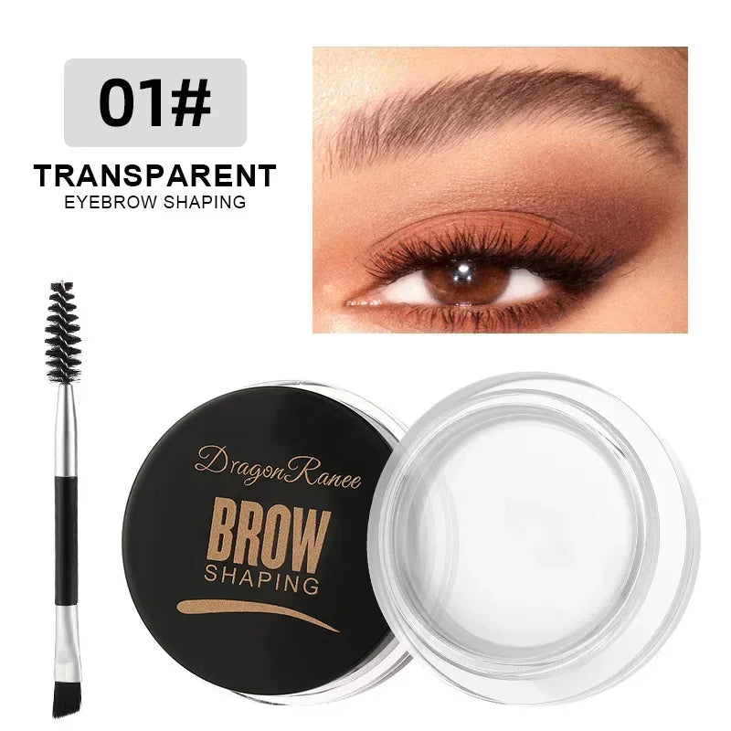 Matte Brown Black 3D Eyebrow Cream Gel Wax – Waterproof, Long-lasting Tint