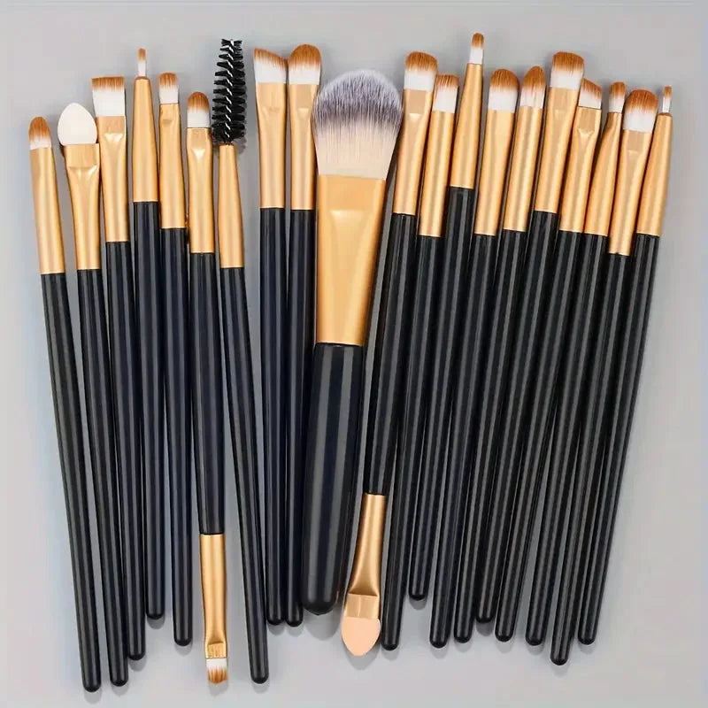 20Pcs Makeup Brush Set for Eyes, Cheeks & Foundation
