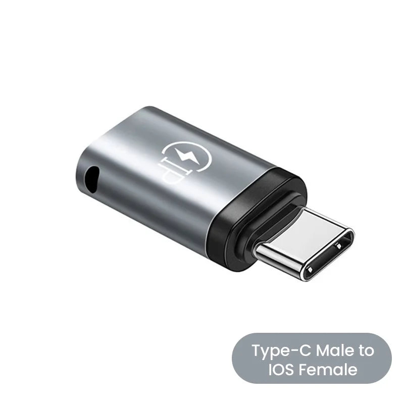 USB Lightning to USB-C Adapter, 20W, Compatible with iPhone 15/14/13 Pro Max, Huawei, Xiaomi, Samsung.