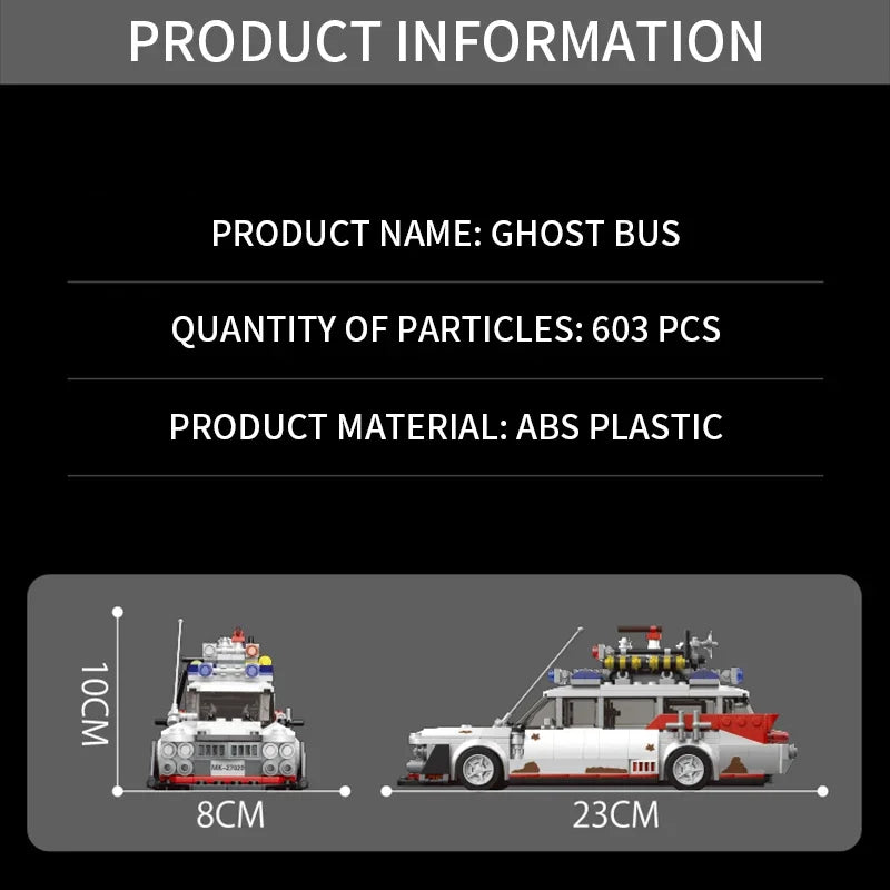 Technology Car Model MOC Mini Ghost Movie Car Building Blocks - DIY Toys for Kids