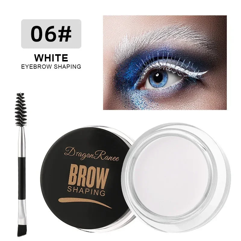Matte Brown Black 3D Eyebrow Cream Gel Wax – Waterproof, Long-lasting Tint
