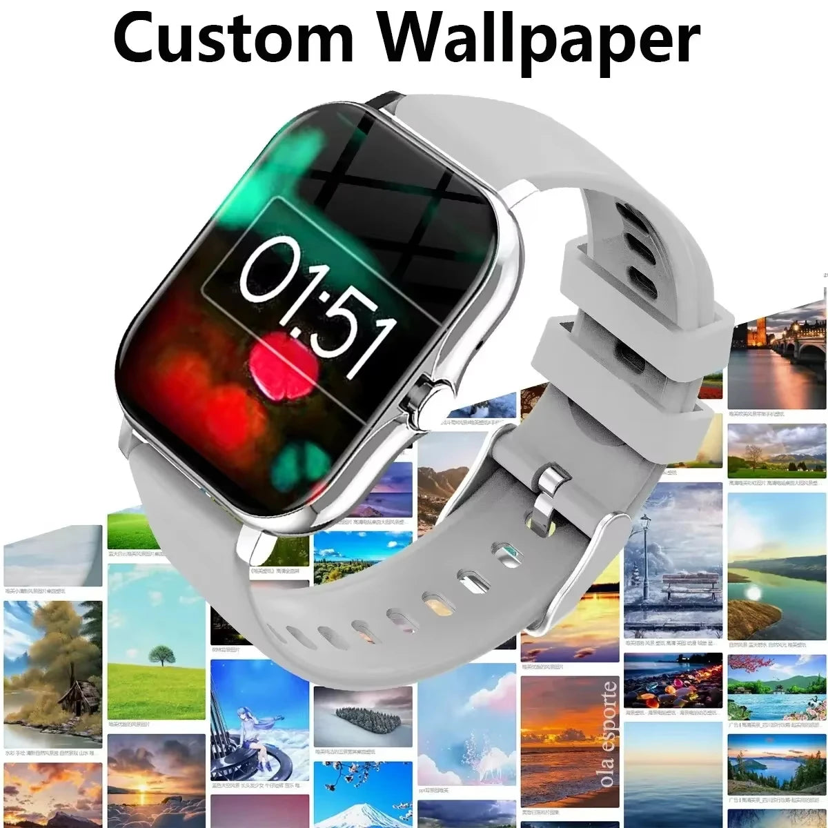 Xiaomi Smartwatch – Waterproof, Heart Rate Monitor, Fitness Tracking, Sport Mode, Compatible with Android & iOS