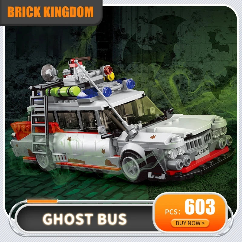 Technology Car Model MOC Mini Ghost Movie Car Building Blocks - DIY Toys for Kids