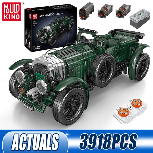 Mould King 13191 Remote Control Vintage Car Building Block Set - Christmas Gift for Kids
