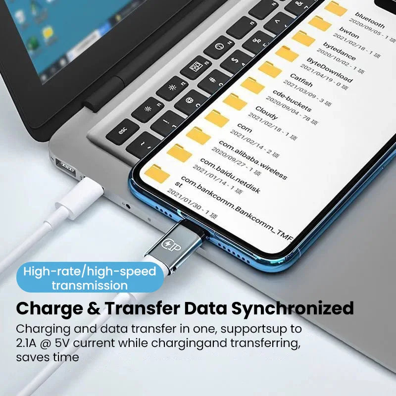 USB Lightning to USB-C Adapter, 20W, Compatible with iPhone 15/14/13 Pro Max, Huawei, Xiaomi, Samsung.