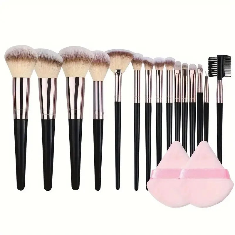 Professional Makeup Brush Set (3-20PCS) – Eyeshadow, Foundation, Concealer, Blending, Blush, Kabuki, Soft & Fluffy Brushes for Women.