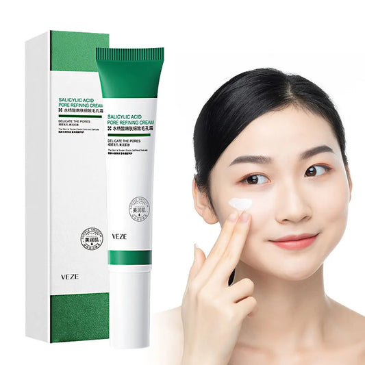 Salicylic Acid Pore Refining Cream – Shrinks pores, removes blackheads, repairs skin & reduces marks. Perfect for smooth, clear skin.