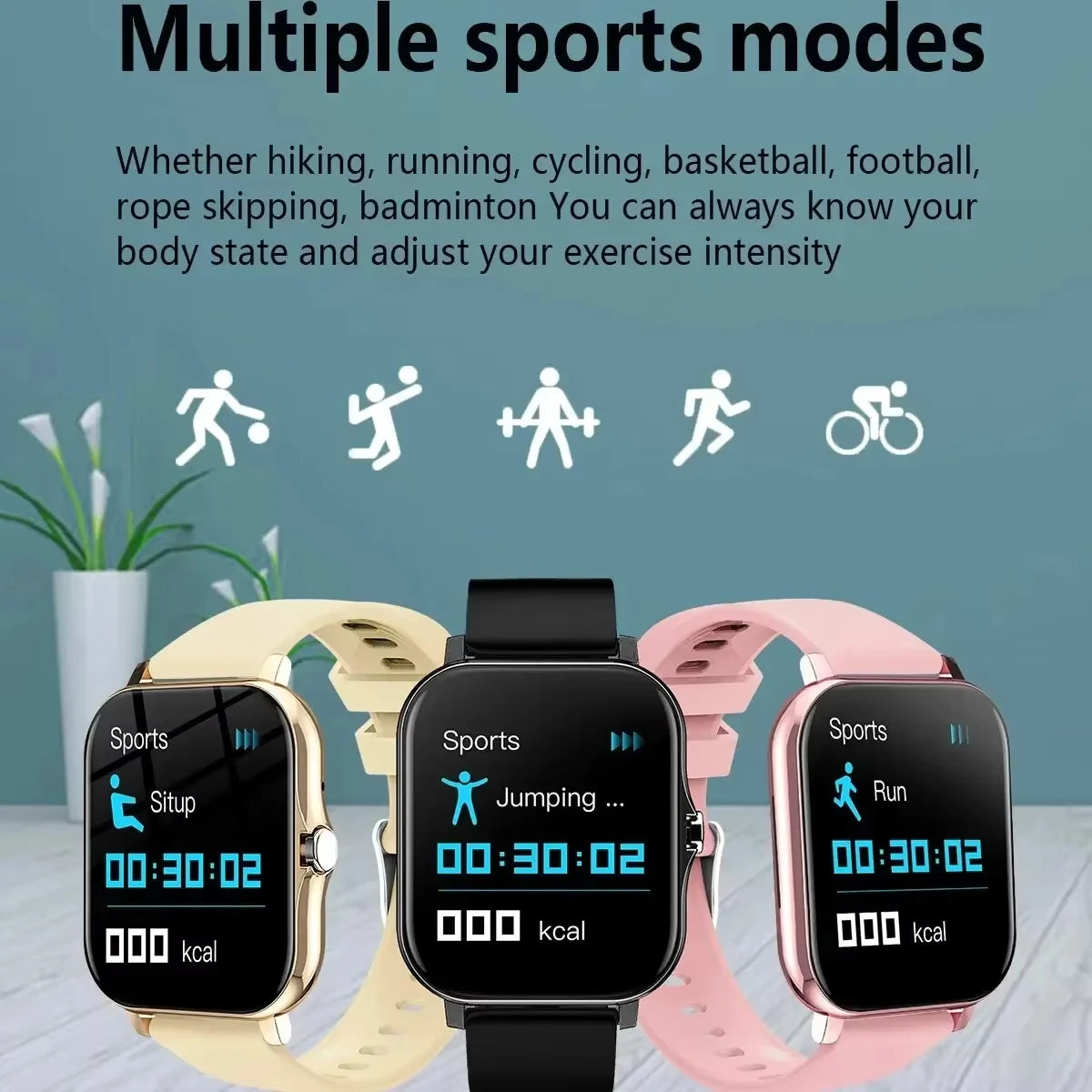 Xiaomi Smartwatch – Waterproof, Heart Rate Monitor, Fitness Tracking, Sport Mode, Compatible with Android & iOS