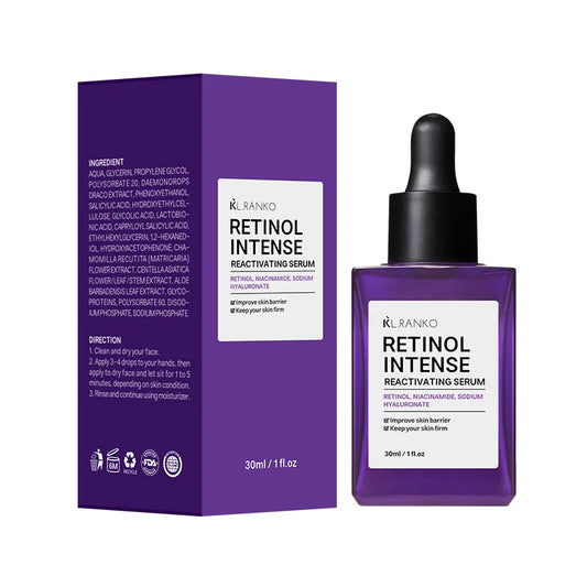 Retinol Anti-Wrinkle Facial Serum with Hyaluronic Acid – Tightening & Fine Line Reduction