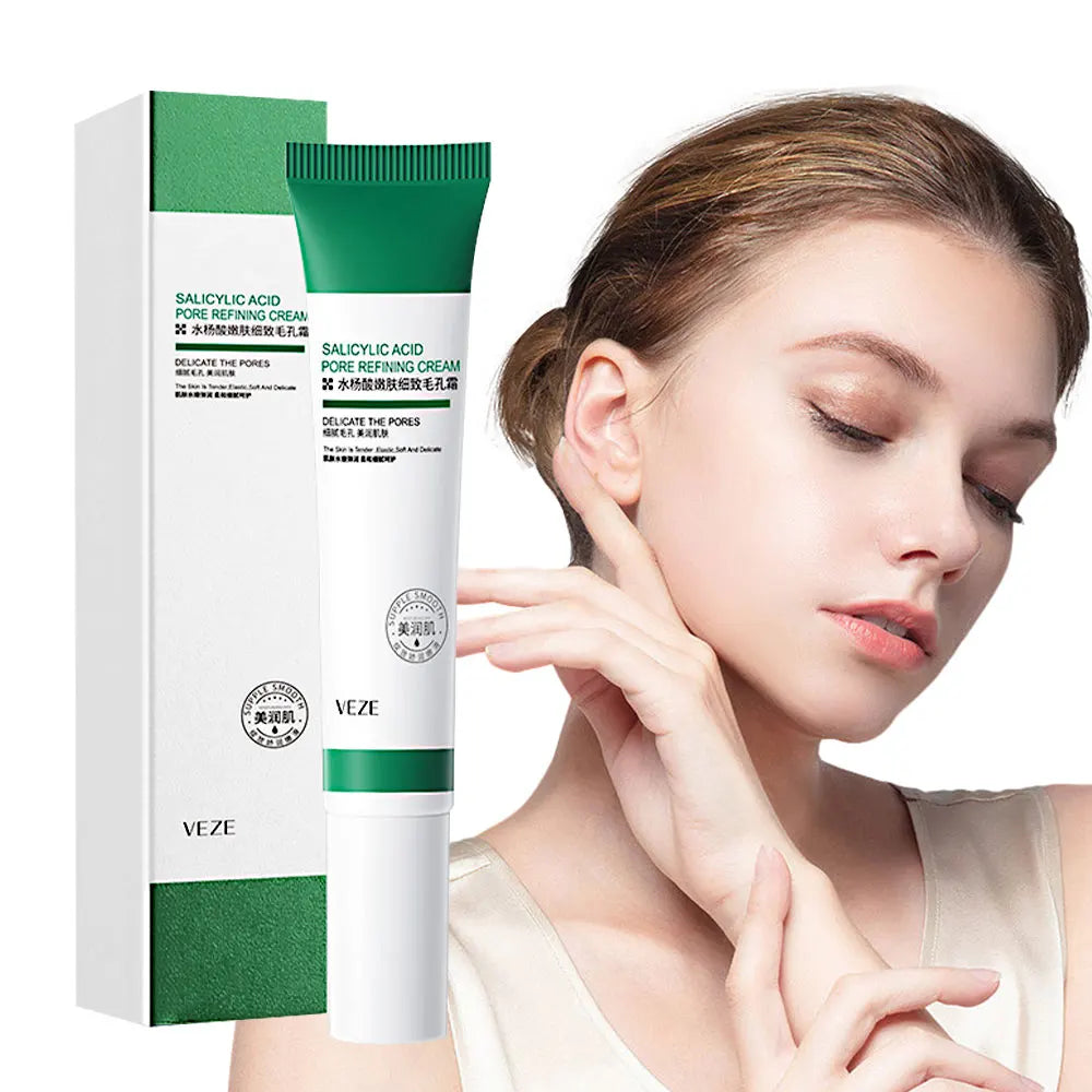 Salicylic Acid Pore Refining Cream – Shrinks pores, removes blackheads, repairs skin & reduces marks. Perfect for smooth, clear skin.