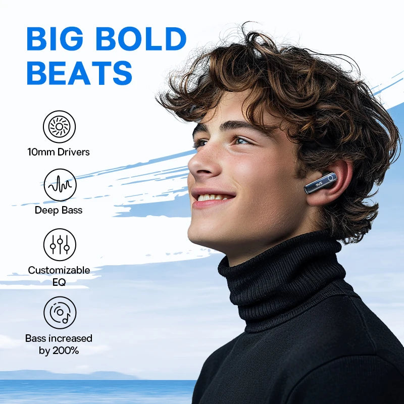 Baseus Bowie 30 Wireless Earphones - 50dB Noise Reduction, 65Hrs Playtime, Bluetooth 5.3