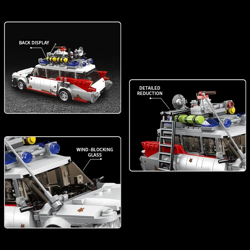 Technology Car Model MOC Mini Ghost Movie Car Building Blocks - DIY Toys for Kids