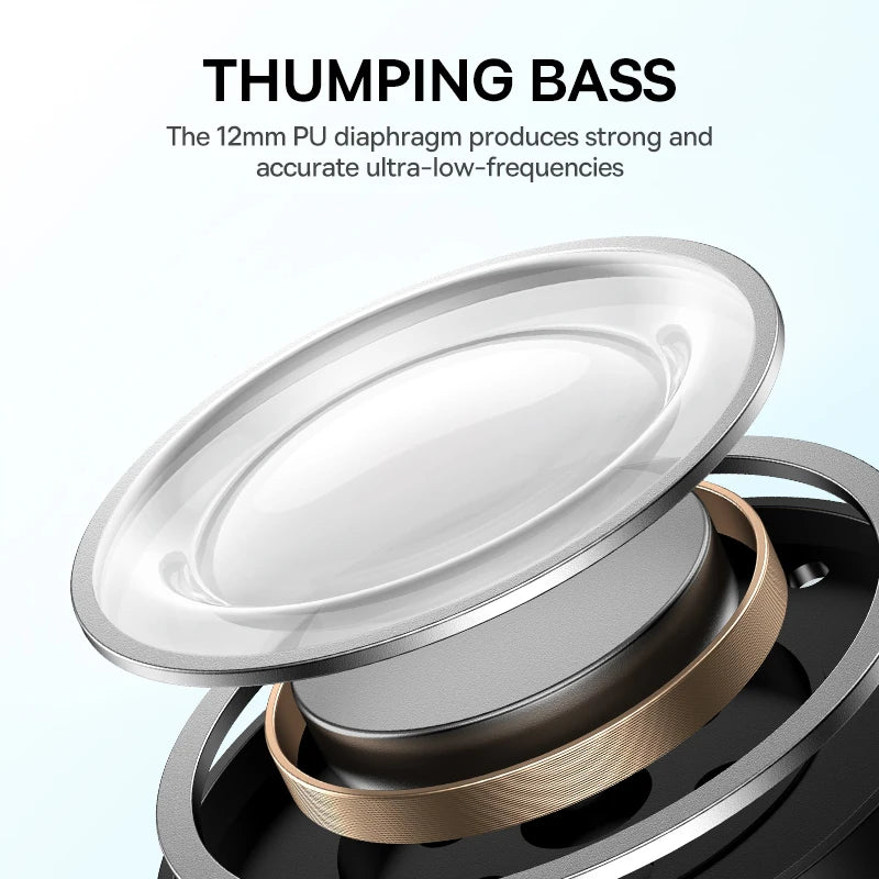 Baseus Bowie E19 Wireless Earphones Bluetooth 5.3, Big Bass, 12mm Drivers, IPX5, 33Hrs Battery