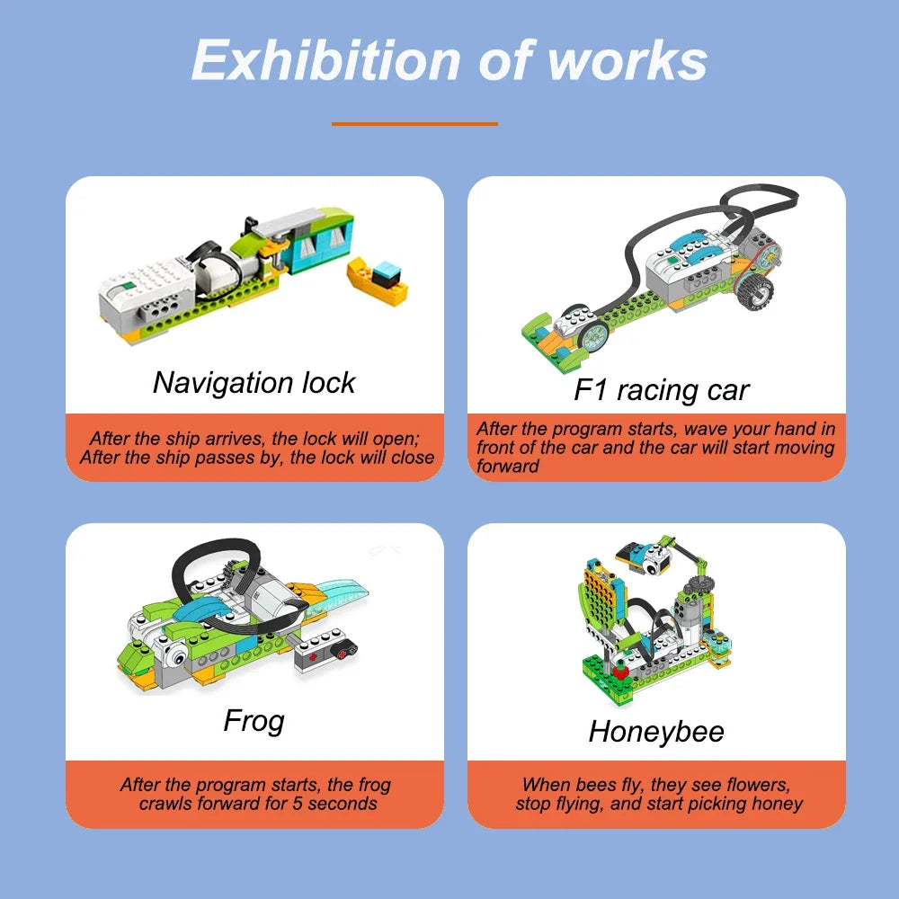 WeDo 2.0 Educational Building Blocks Core Set - DIY Toys for Kids, Compatible with 45300, Christmas Gift