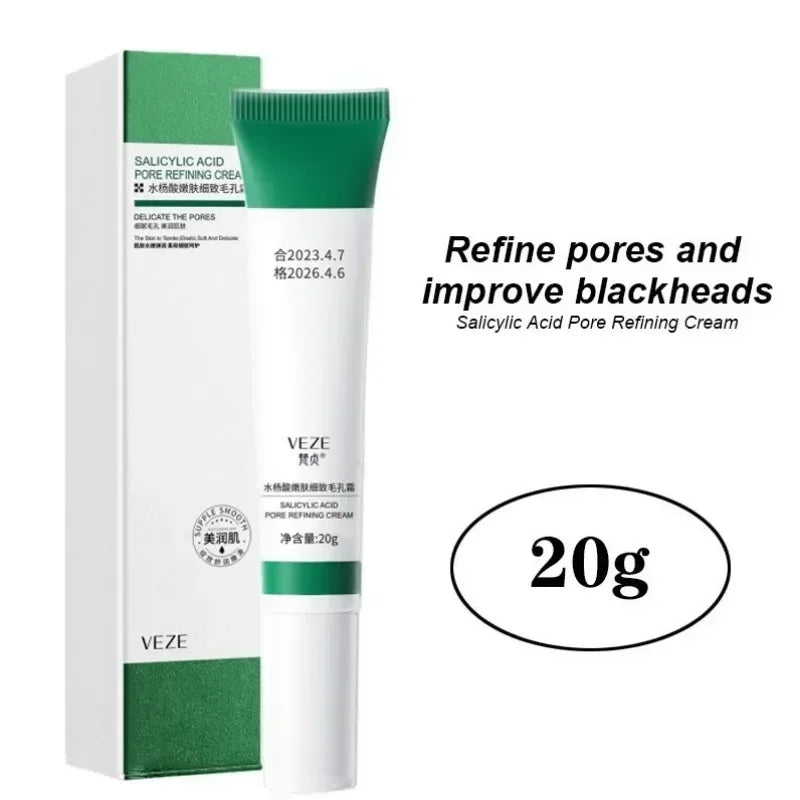 Salicylic Acid Pore Refining Cream – Shrinks pores, removes blackheads, repairs skin & reduces marks. Perfect for smooth, clear skin.