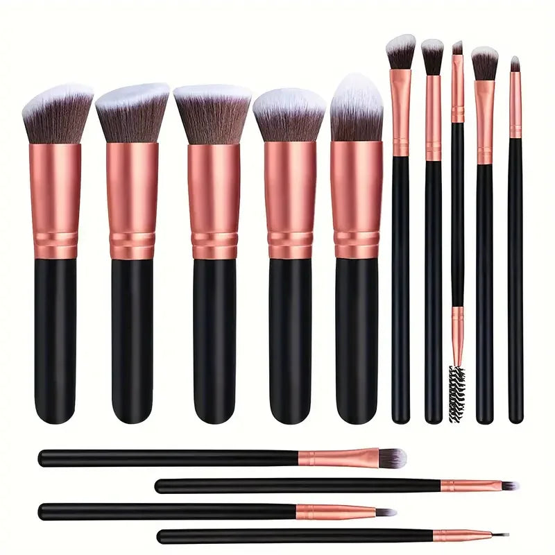 14PCS Makeup Brush Set – Foundation, Blush, Eyeshadow & Blending Brushes
