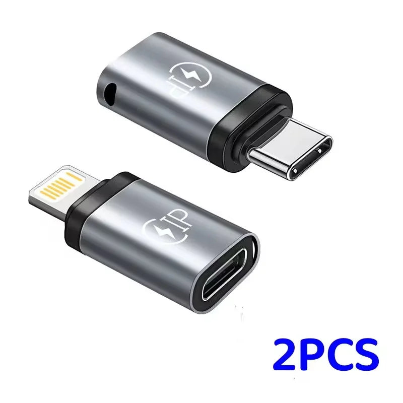 USB Lightning to USB-C Adapter, 20W, Compatible with iPhone 15/14/13 Pro Max, Huawei, Xiaomi, Samsung.