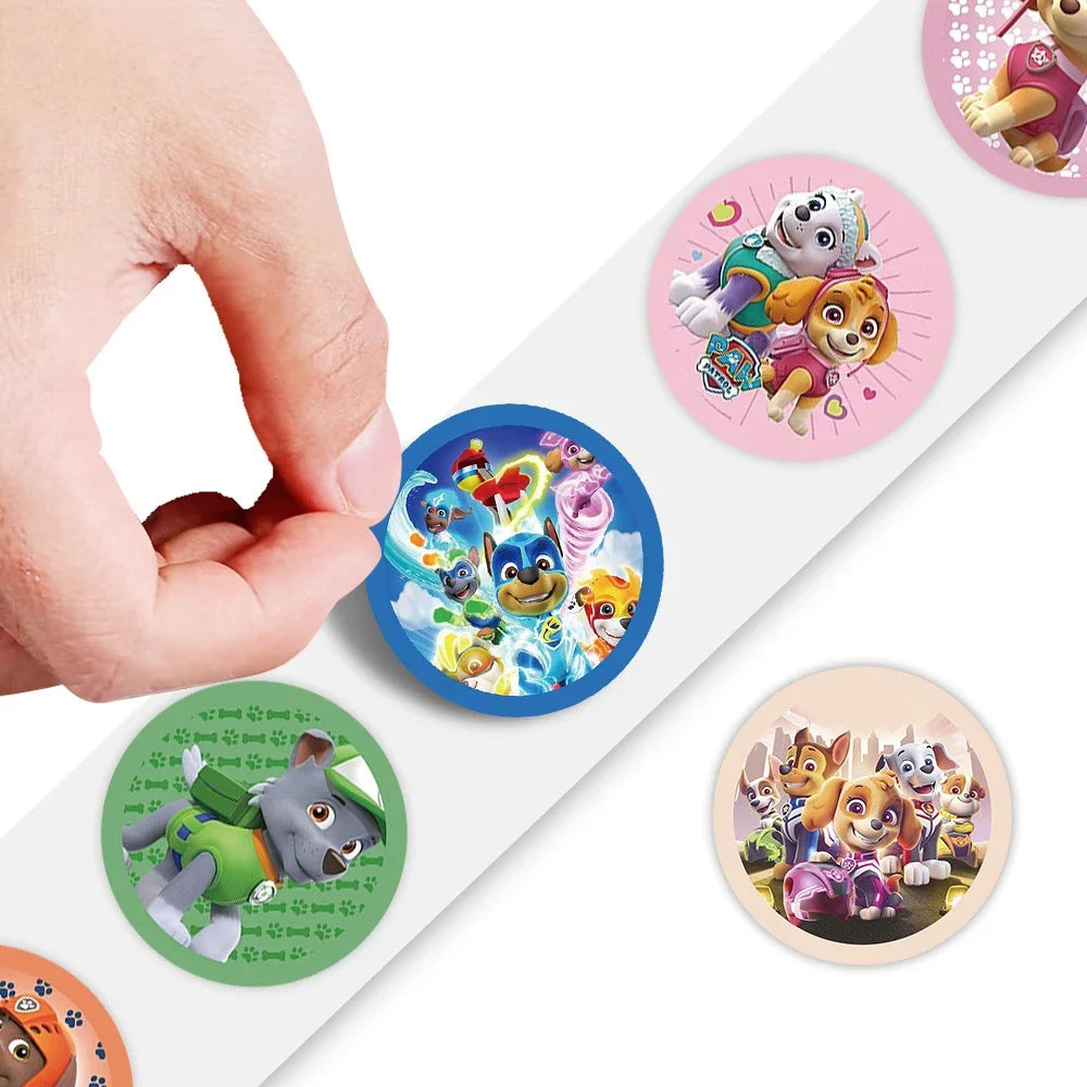 500PCS Paw Patrol Cartoon Stickers – Kids Reward & School Supplies