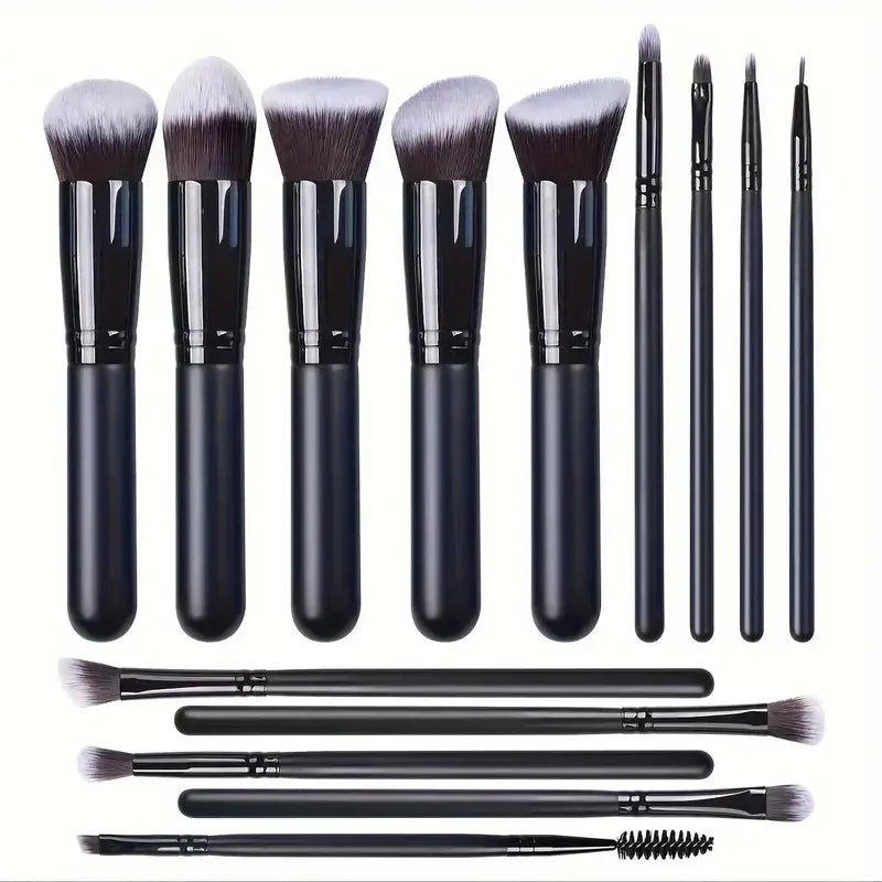 14PCS Makeup Brush Set – Foundation, Blush, Eyeshadow & Blending Brushes