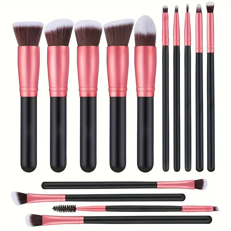 14PCS Makeup Brush Set – Foundation, Blush, Eyeshadow & Blending Brushes
