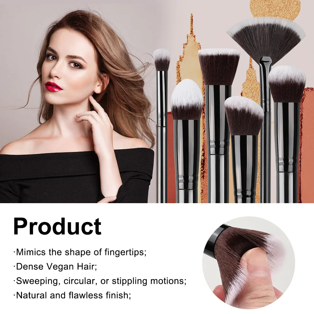 14PCS Makeup Brush Set – Foundation, Blush, Eyeshadow & Blending Brushes