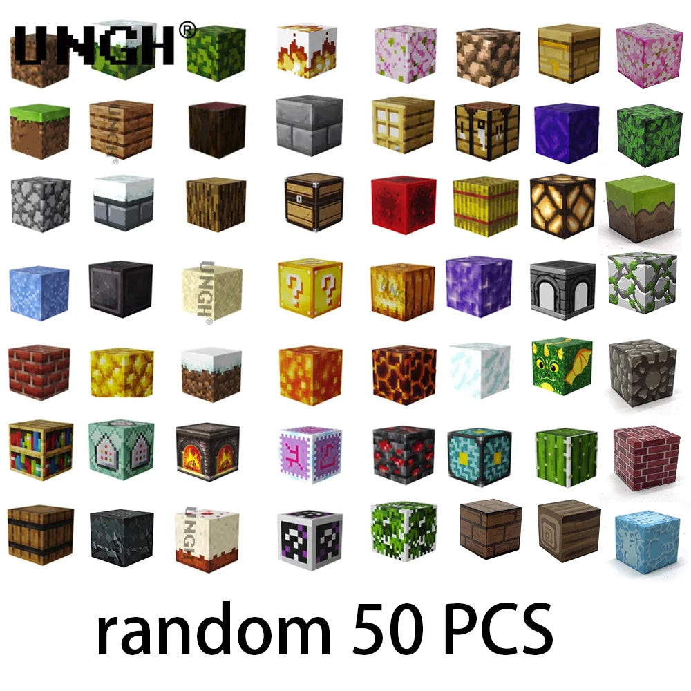UNGH Magnetic Building Blocks Set (50-200PCS) - STEM Construction Puzzle Toy, DIY Educational Gift