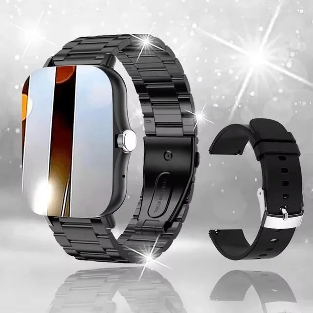 1.83” Waterproof Smartwatch – Calls, Messages, Sleep Monitoring, Sports Tracking, Pedometer, Alerts (iOS & Android)