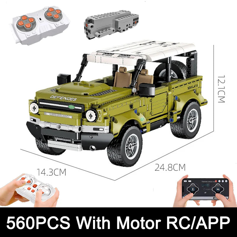 2025 RC/APP Vintage Cars Building Block Set for Boys - Birthday & Christmas Gift