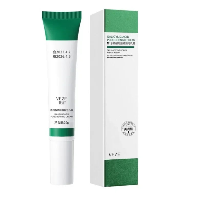 Salicylic Acid Pore Refining Cream – Shrinks pores, removes blackheads, repairs skin & reduces marks. Perfect for smooth, clear skin.