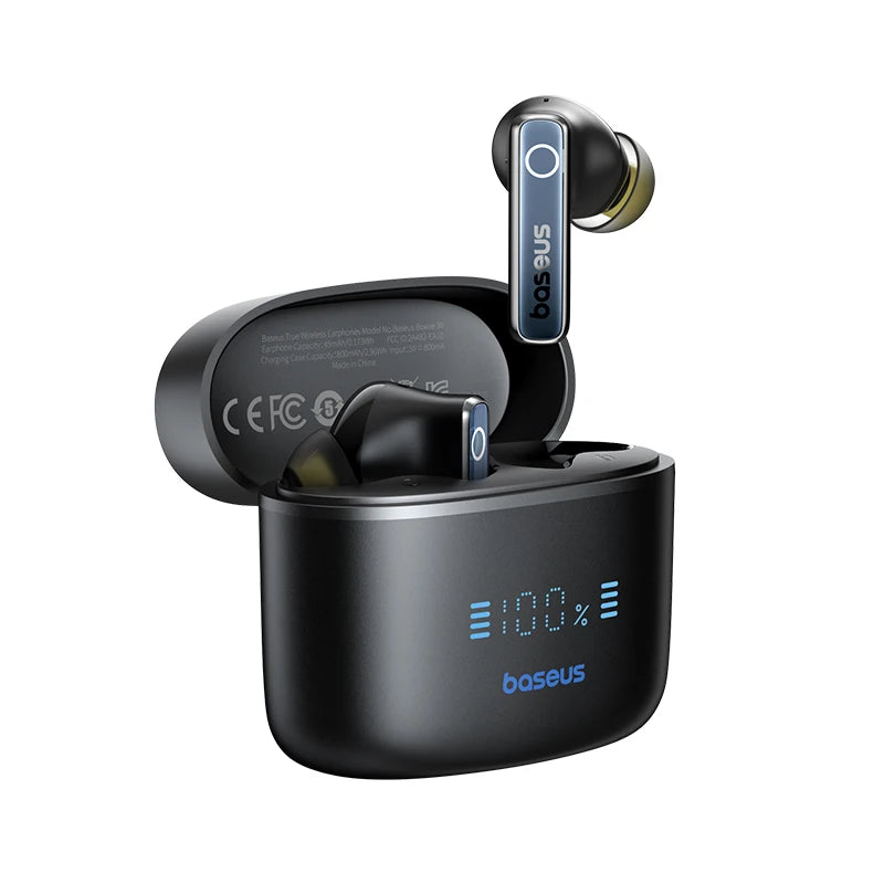 Baseus Bowie 30 Wireless Earphones - 50dB Noise Reduction, 65Hrs Playtime, Bluetooth 5.3