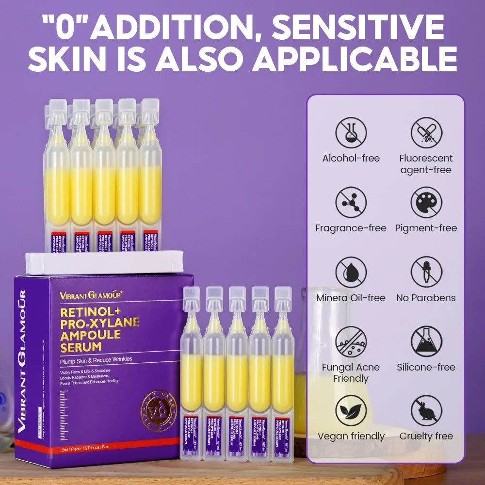 Retinol + Pro-Xylane Ampoule Serum – Soothes, Repairs, and Reduces Fine Lines