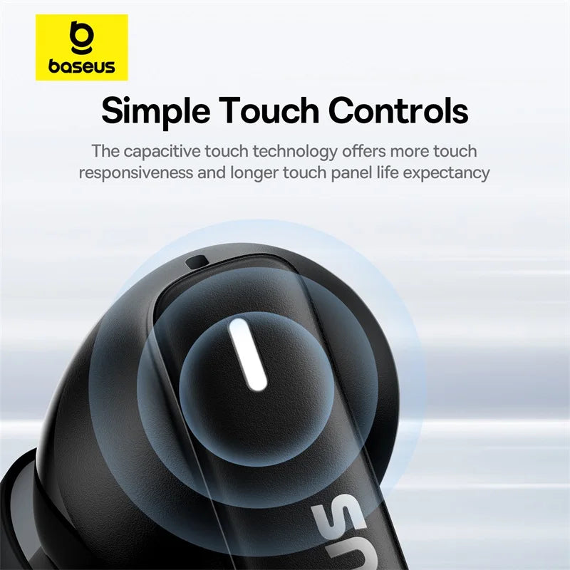 Baseus Bowie E19 Wireless Earphones Bluetooth 5.3, Big Bass, 12mm Drivers, IPX5, 33Hrs Battery
