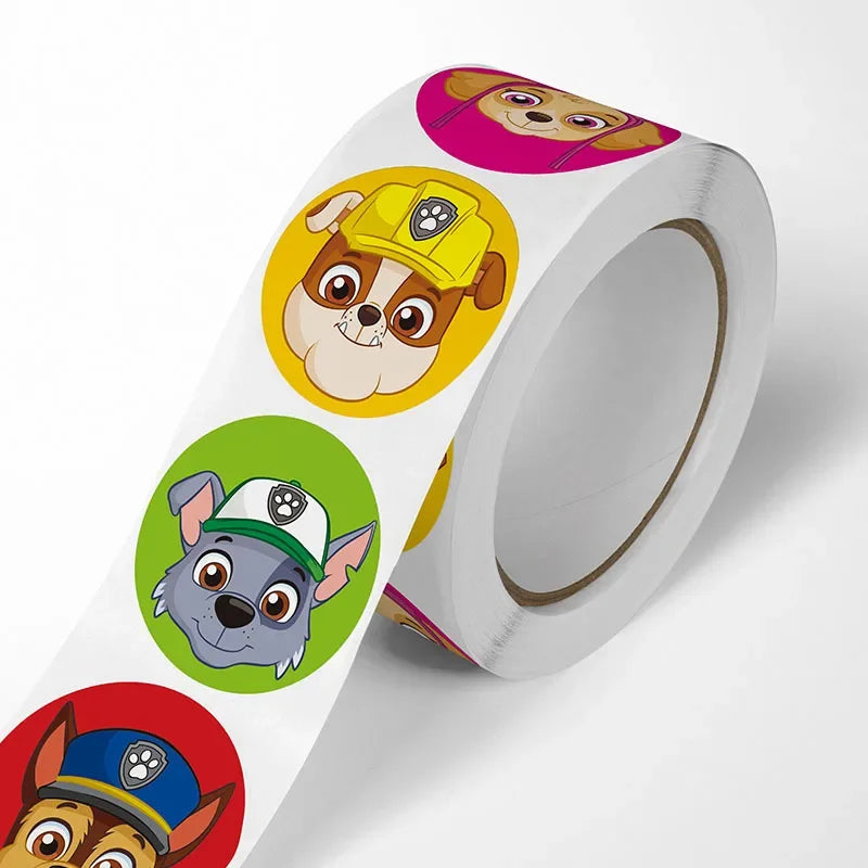 500PCS Paw Patrol Cartoon Stickers – Kids Reward & School Supplies