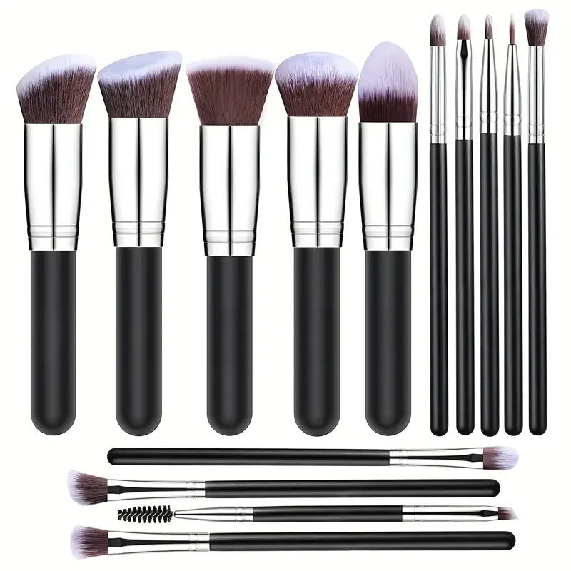 14PCS Makeup Brush Set – Foundation, Blush, Eyeshadow & Blending Brushes