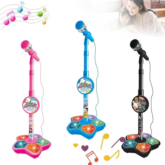 Kids Microphone with Stand - Karaoke Music Toy for Boys & Girls